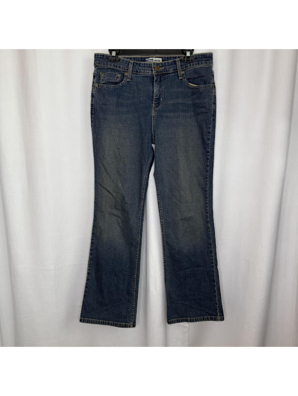 Levis 12S Signature Jeans Mid Rise Bootcut Fit Blue Jeans Classic Essential